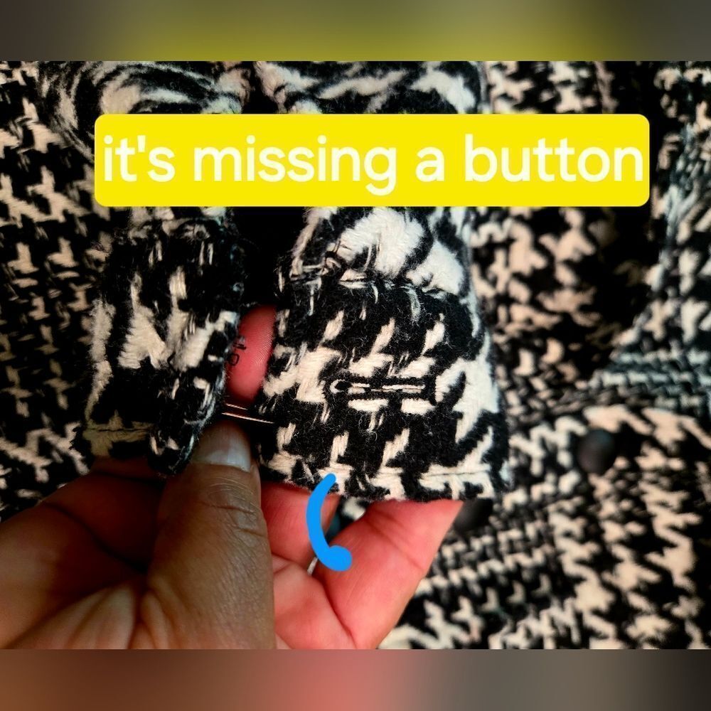 Forever 21 Black and White Geometric Blazer - Picture 15 of 15